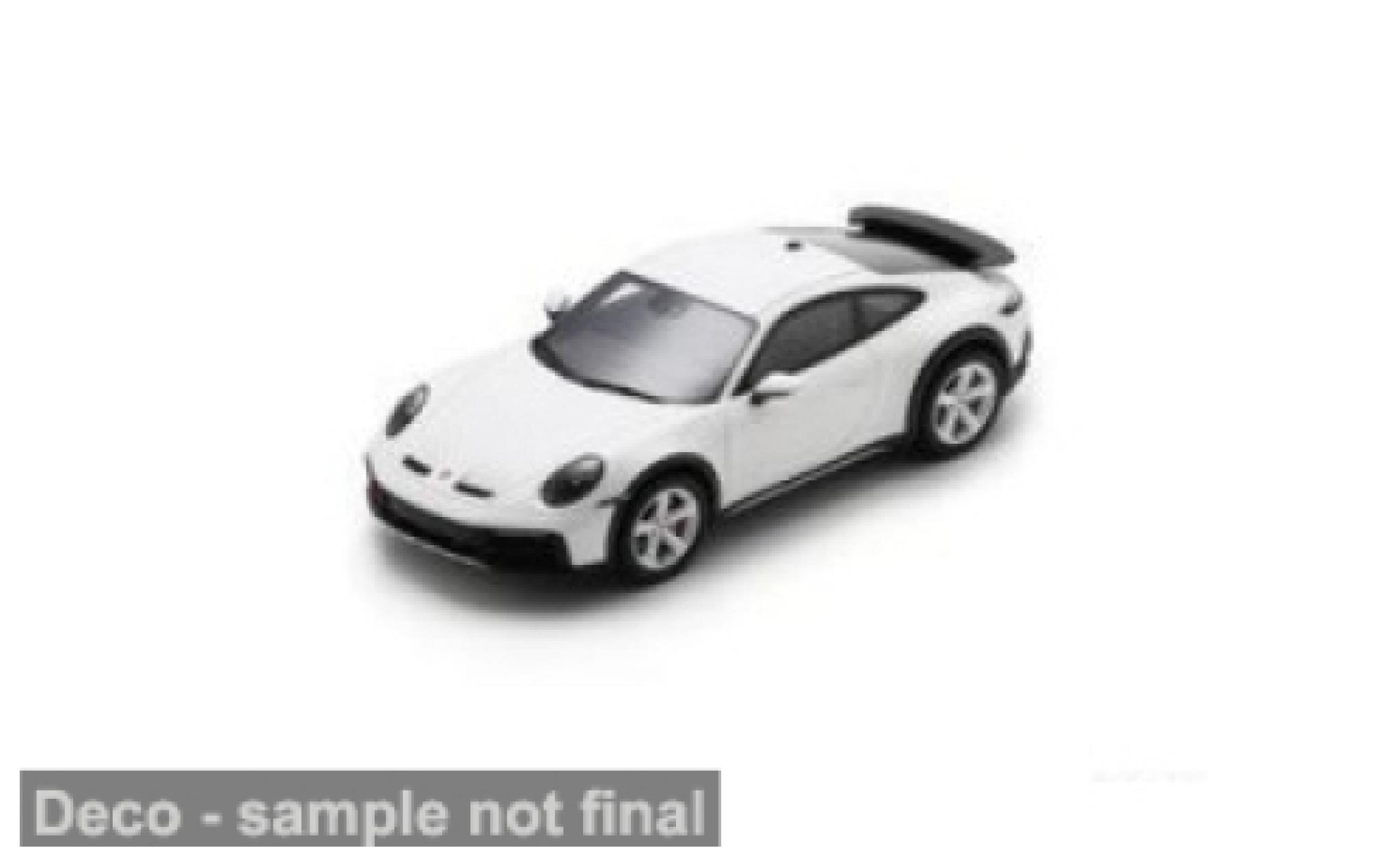 Porsche 992 1/43 Spark 911  Dakar white 1:43 diecast model cars