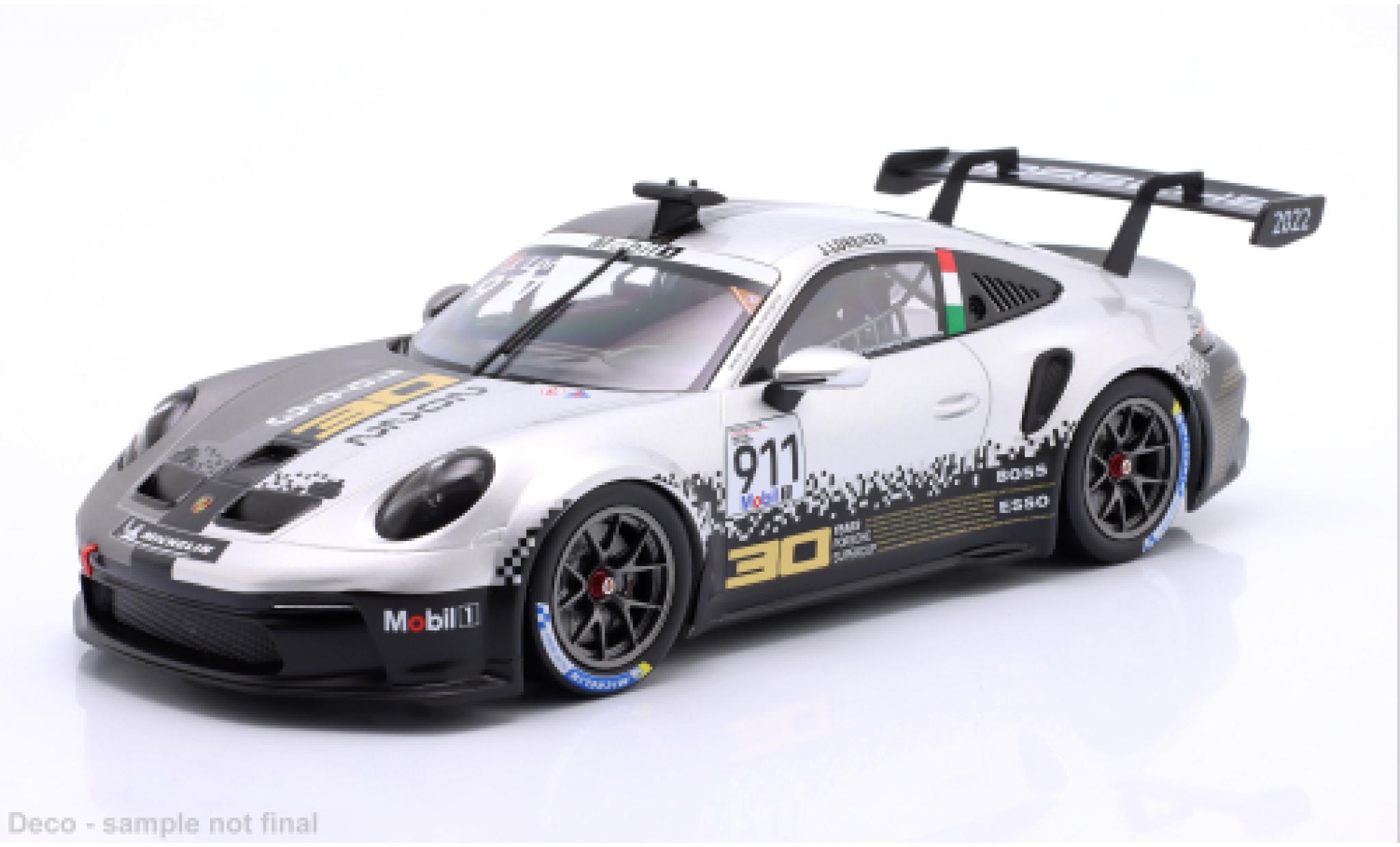 Porsche 992 GT3 1/18 IXO 911  Cup Imola 2022 #911 J.Lorenzo 1:18 diecast model cars