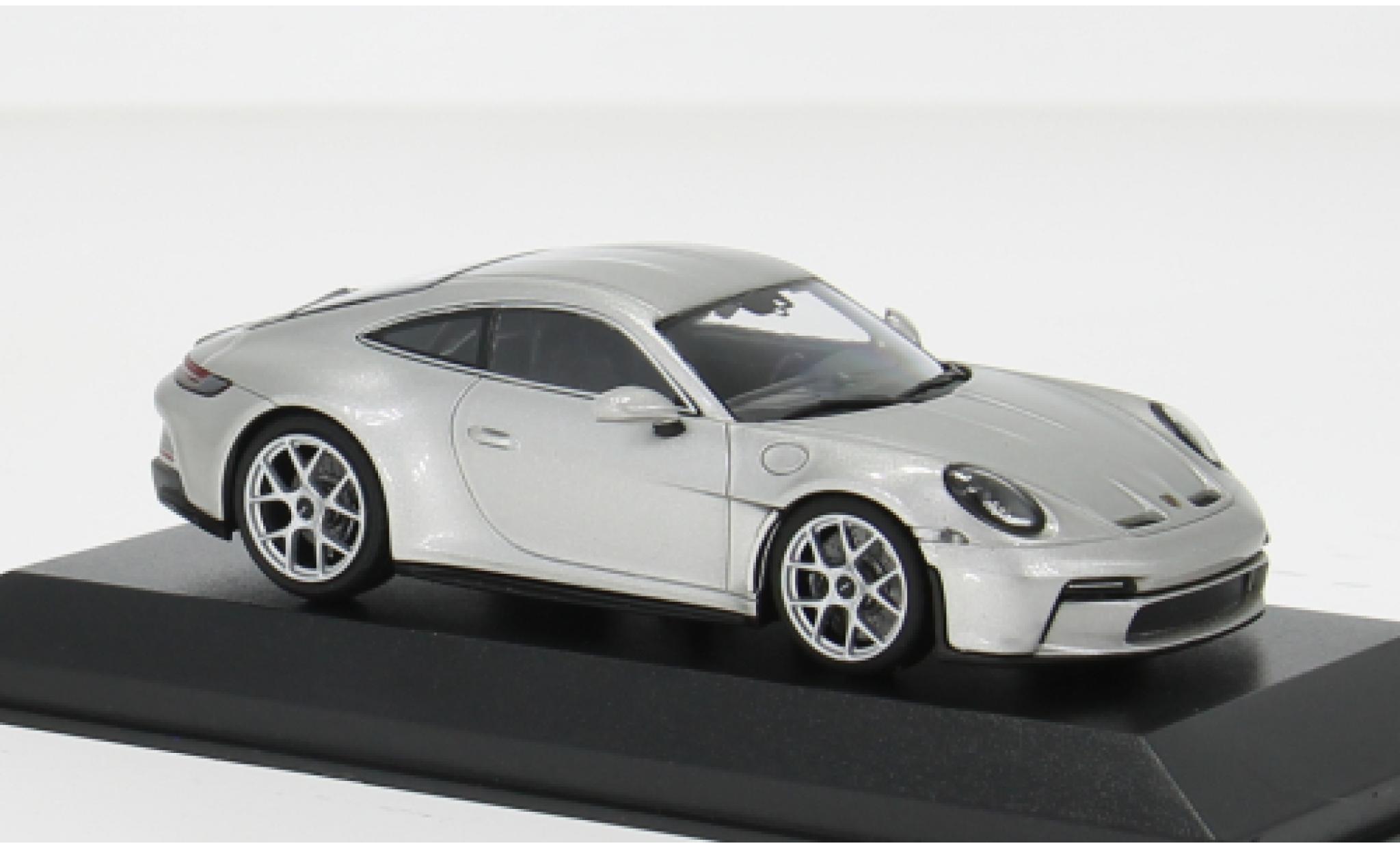 Porsche 992 1/43 Minichamps 911  S/T silver 2023 1:43 diecast model cars