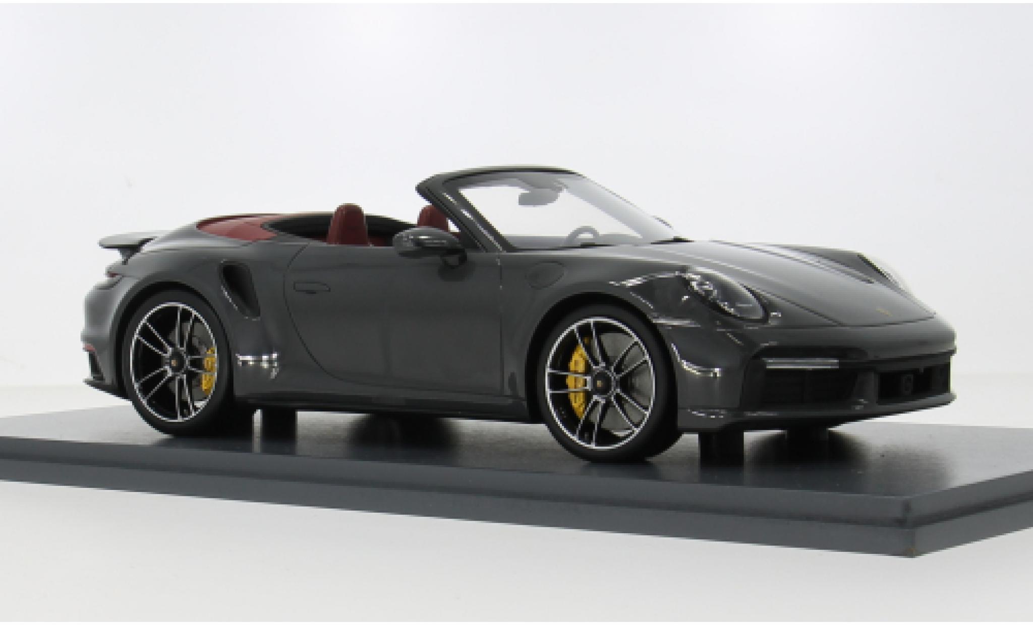 Porsche 992 Turbo s 1/18 Schuco 911  Turbo S Convertible grey 2022 1:18 diecast model cars