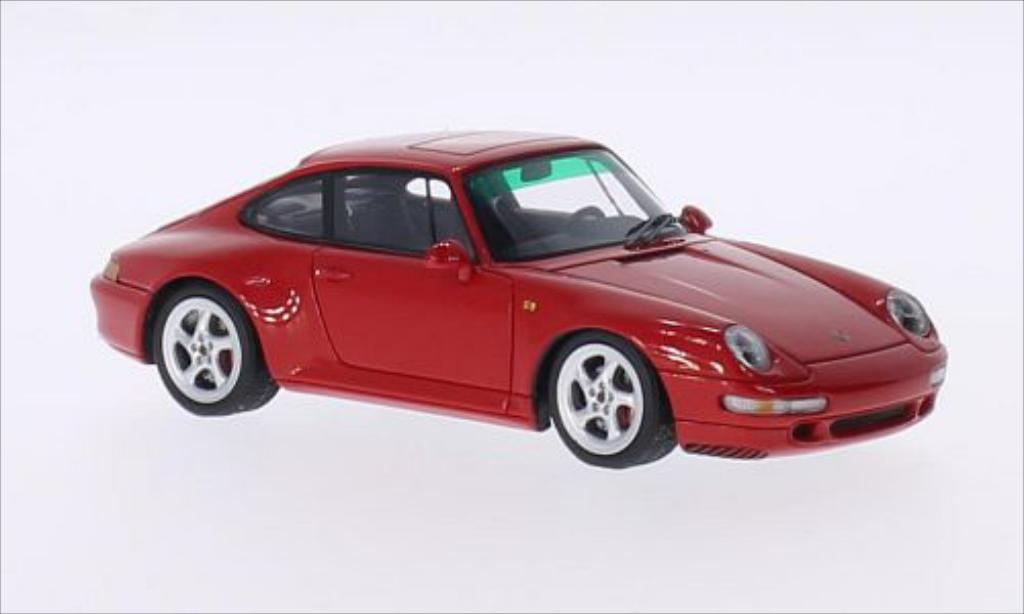 Porsche 993 4S 1/43 Spark Carrera 4S red diecast model cars