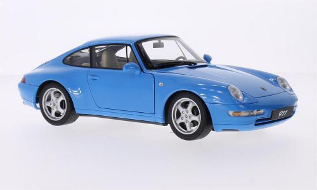Porsche 993 Carrera 1/18 Autoart Carrera blue 1995 diecast model cars