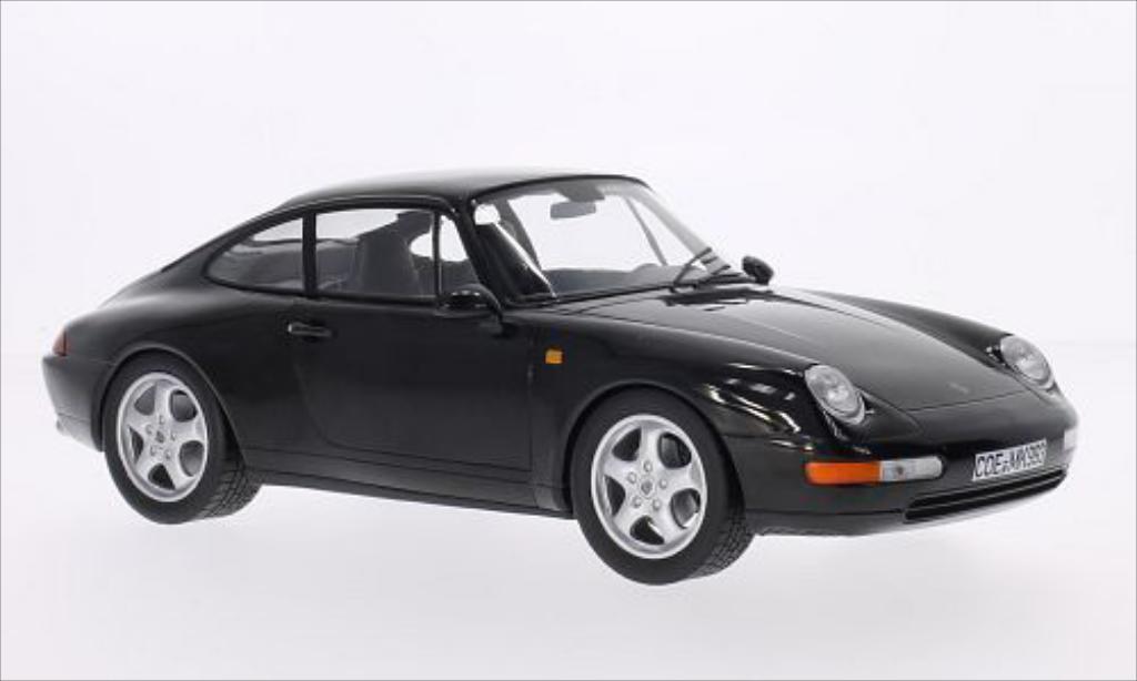 Porsche 993 Carrera 1/18 Norev Carrera metallic black 1 diecast model cars
