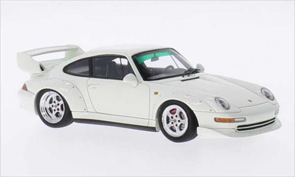Porsche 993 1/43 Spark GT white 1995 diecast model cars