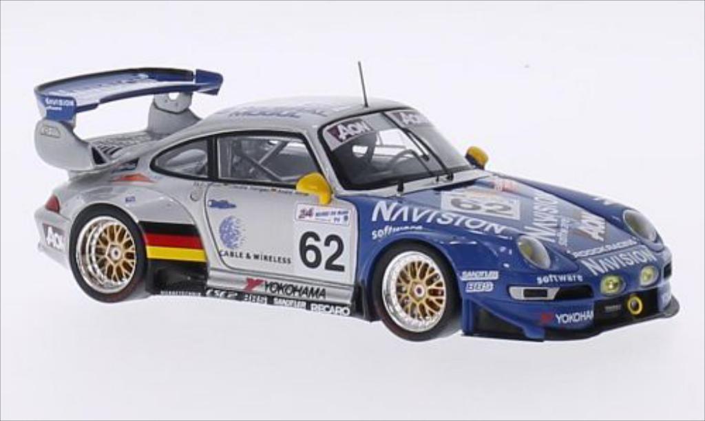 Porsche 993 GT2 1/43 Spark GT2 No.62 Roock Racing Navision 24h Le Mans 1999 /A.Ahrle diecast model cars