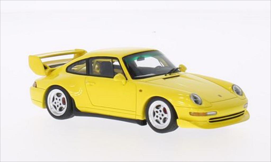 Porsche 993 1/43 Spark Club Sport yellow 1995 diecast model cars