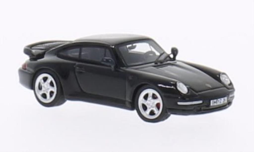 Porsche 993 Turbo S 1/87 Minichamps Turbo black 1995 diecast model cars