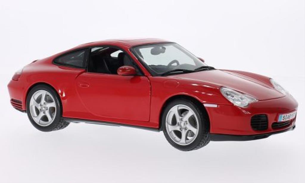 Porsche 996 4S 1/18 Maisto Carrera 4S red diecast model cars