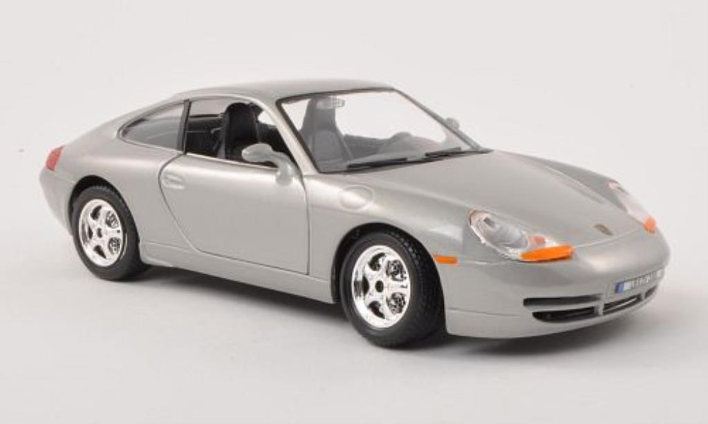 Porsche 996 Carrera 1/24 Burago Carrera grey diecast model cars