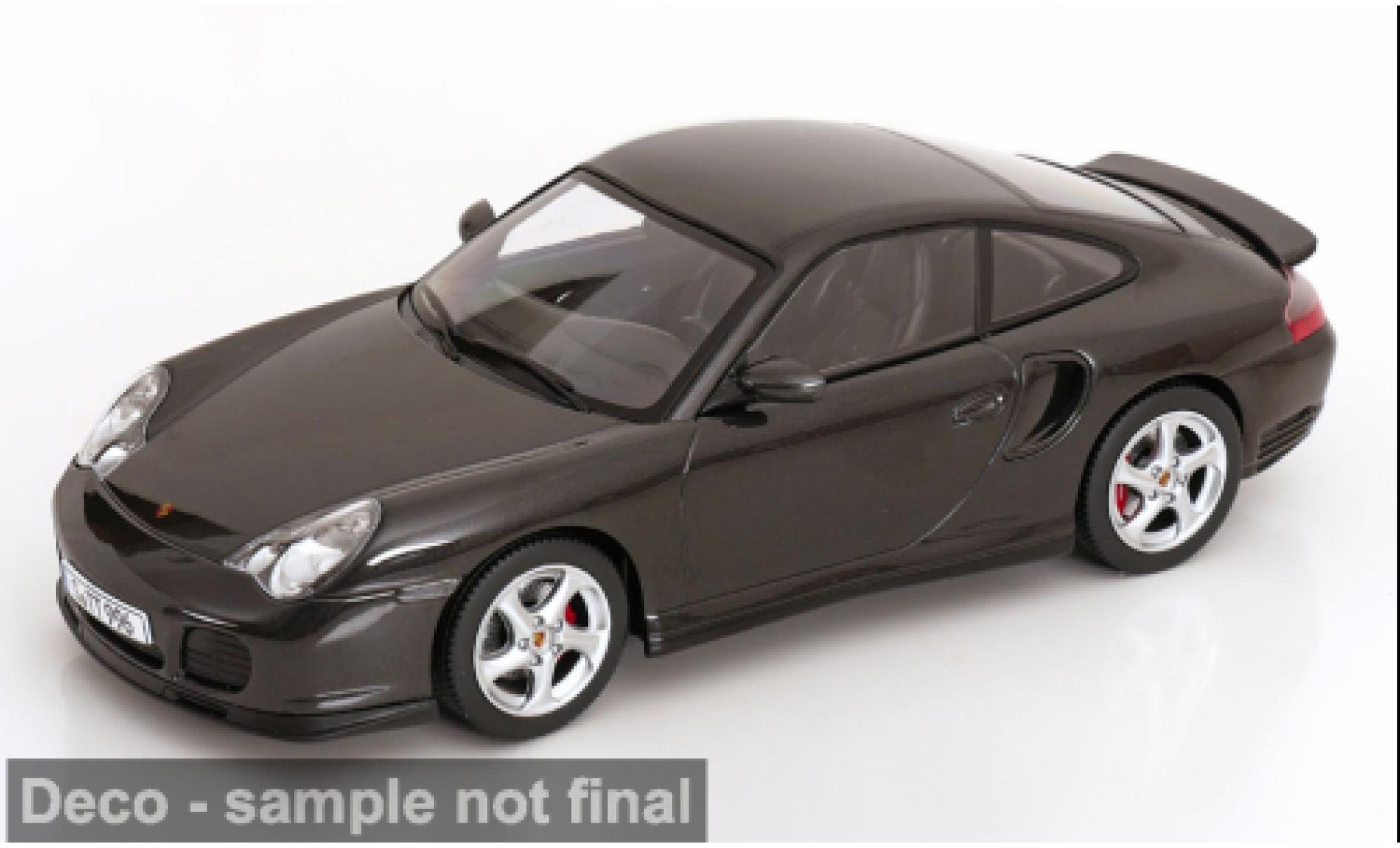 Porsche 996 Turbo 1/18 KK Scale 911  black 2000 1:18 diecast model cars