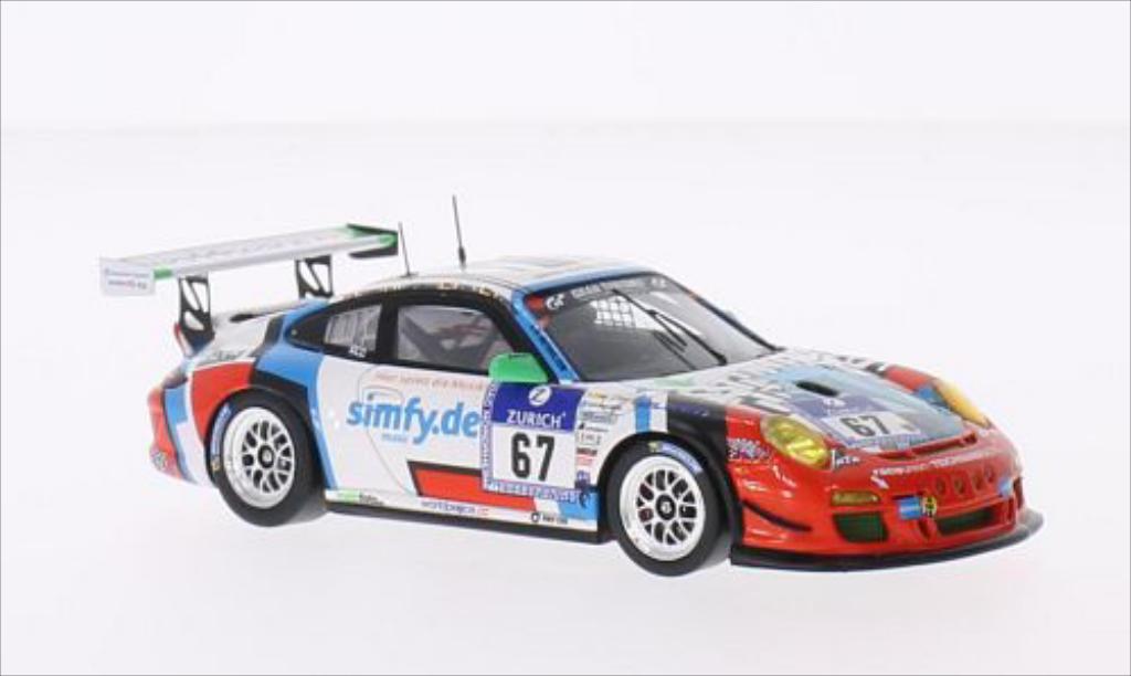 Porsche 997 GT3 CUP 1/43 Spark GT3 Cup No.67 Teichmann Racing Raceunion 24h Nurburgring 2014 /S.van diecast model cars