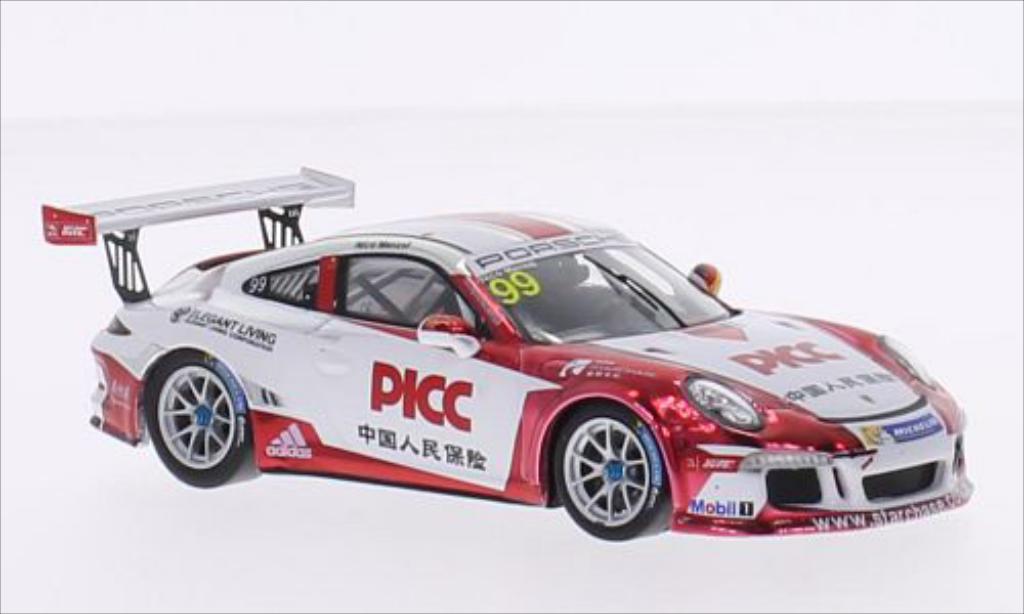 Porsche 997 GT3 CUP 1/43 Spark GT3 Cup No.99 Team Starchase PICC Carrera Cup Asia 2015 diecast model cars