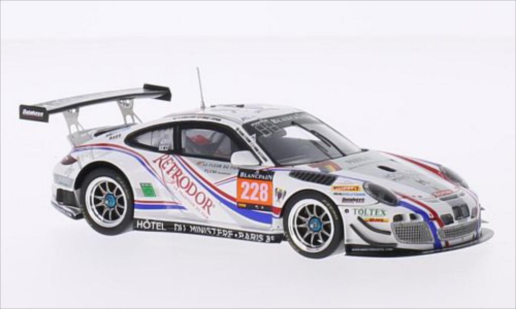 Porsche 997 GT3 1/43 Spark GT3 R No.228 Delhaye Racing 24h Spa 2014 diecast model cars