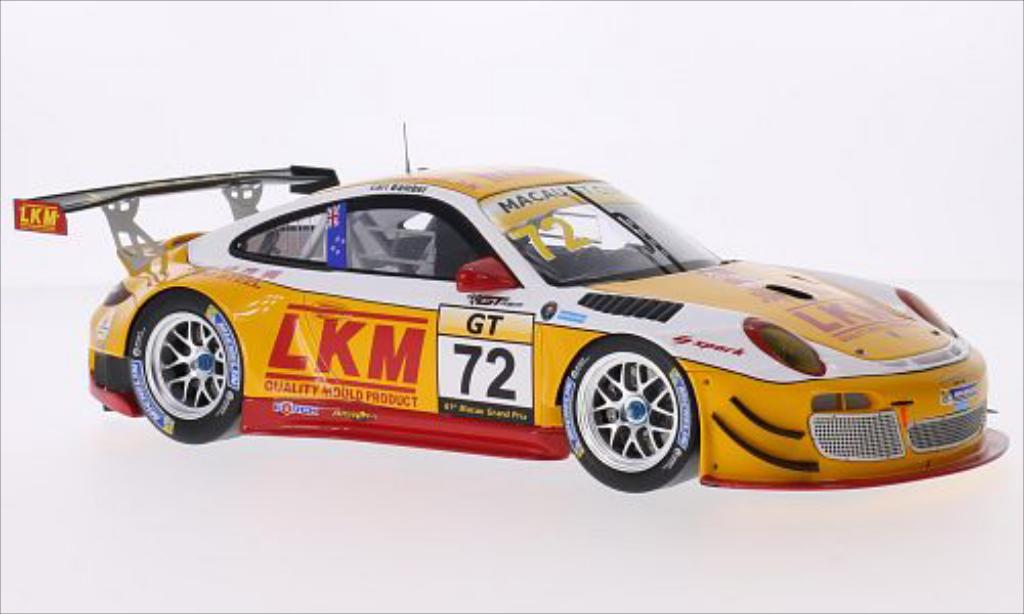 Porsche 997 GT3 1/18 Spark GT3 R No.72 LKM GT Asia Macau GT Cup 2014 diecast model cars