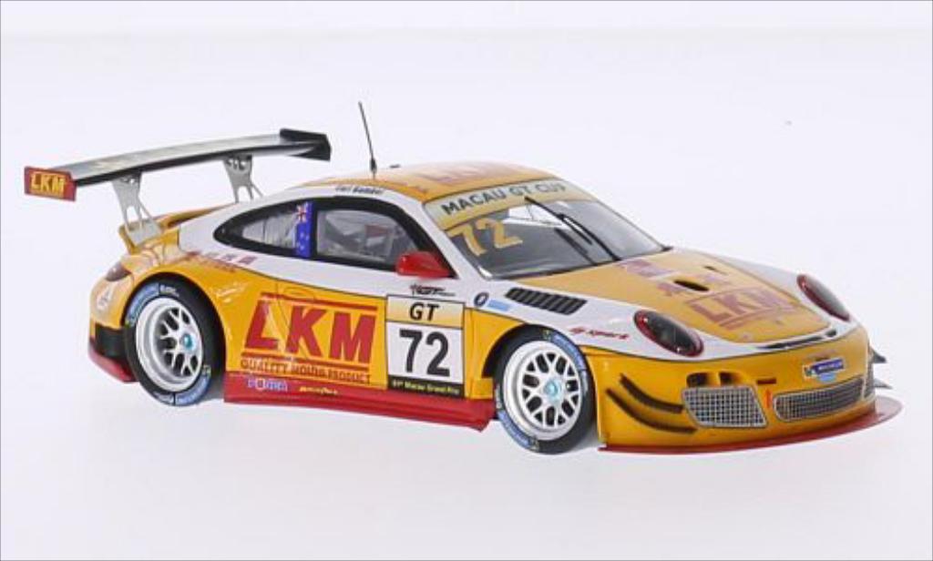Porsche 997 GT3 1/43 Spark GT3 R No.72 LKM GT Cup GP Macau 2014 diecast model cars