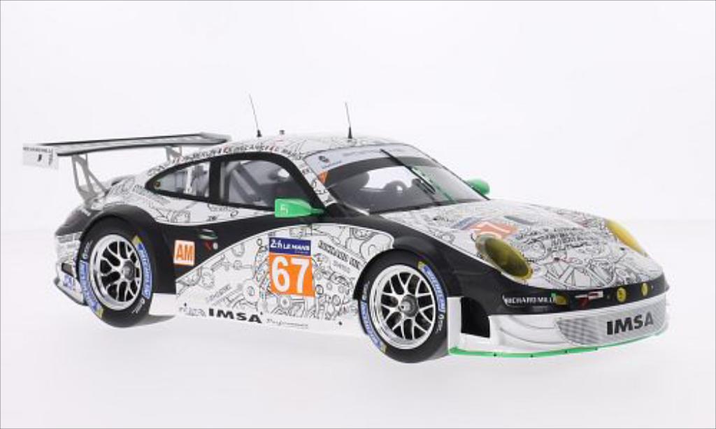 Porsche 997 GT3 1/18 Spark GT3 R No.67 IMSA Performance Matmut 24h Le Mans 2014 /J.M diecast model cars