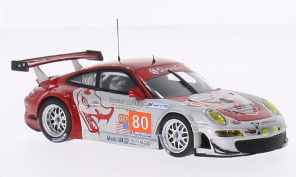Porsche 997 GT3 1/43 Minichamps GT3 R No.80 Flying Lizard Motorsport Openwave Le Mans 24h Le Mans 2010 /Bergmeister diecast model cars