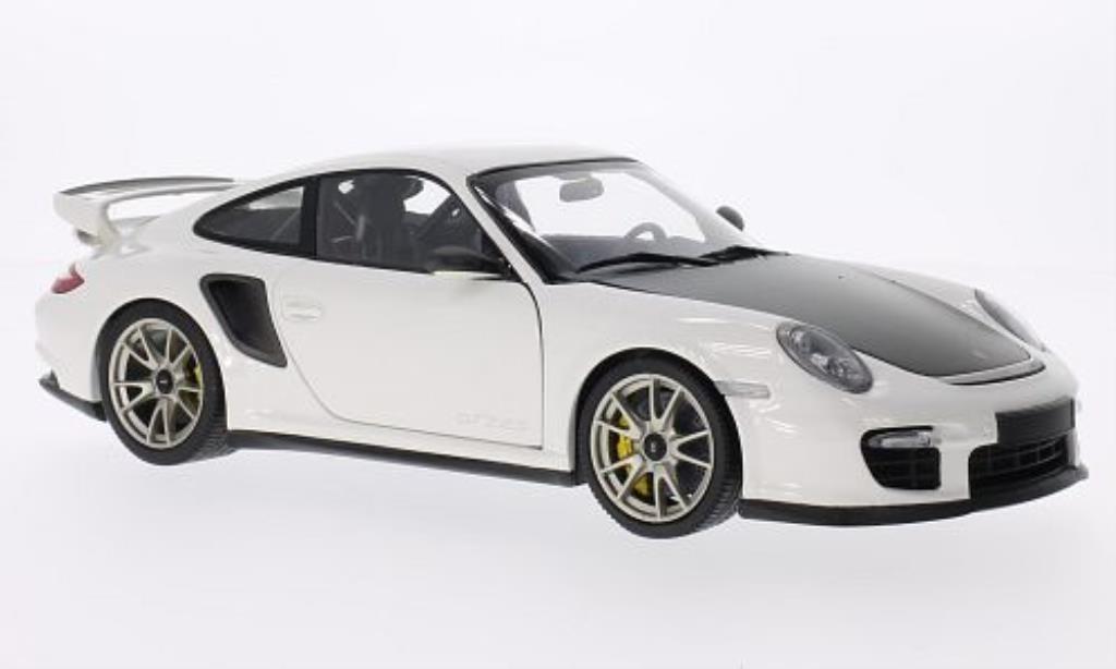 Porsche 997 GT2 1/18 Minichamps GT2 white 2010 diecast model cars