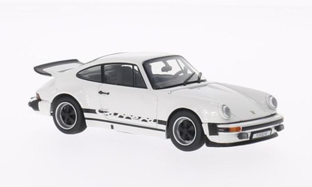 Porsche 930 1/43 Kyosho Carrera 2.7 white mit blacker Dekoration 1975 diecast model cars