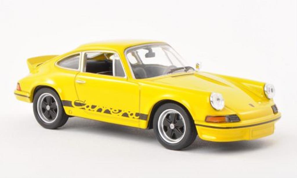 Porsche 911 1/43 Welly Carrera 2.7 yellow/black 1973 diecast model cars