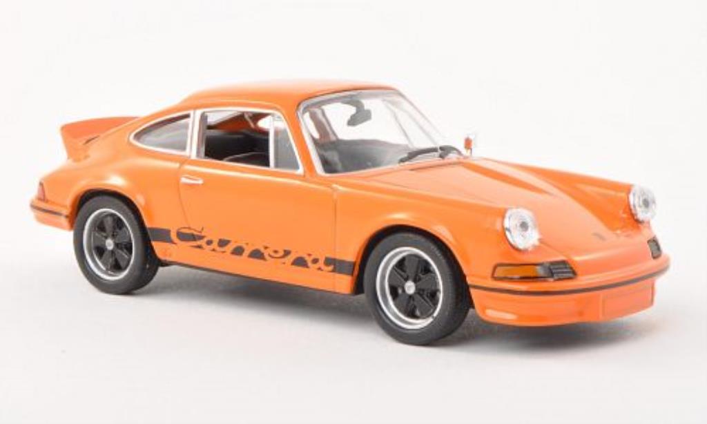 Porsche 911 1/43 Welly Carrera 2.7 orange/black 1973 diecast model cars
