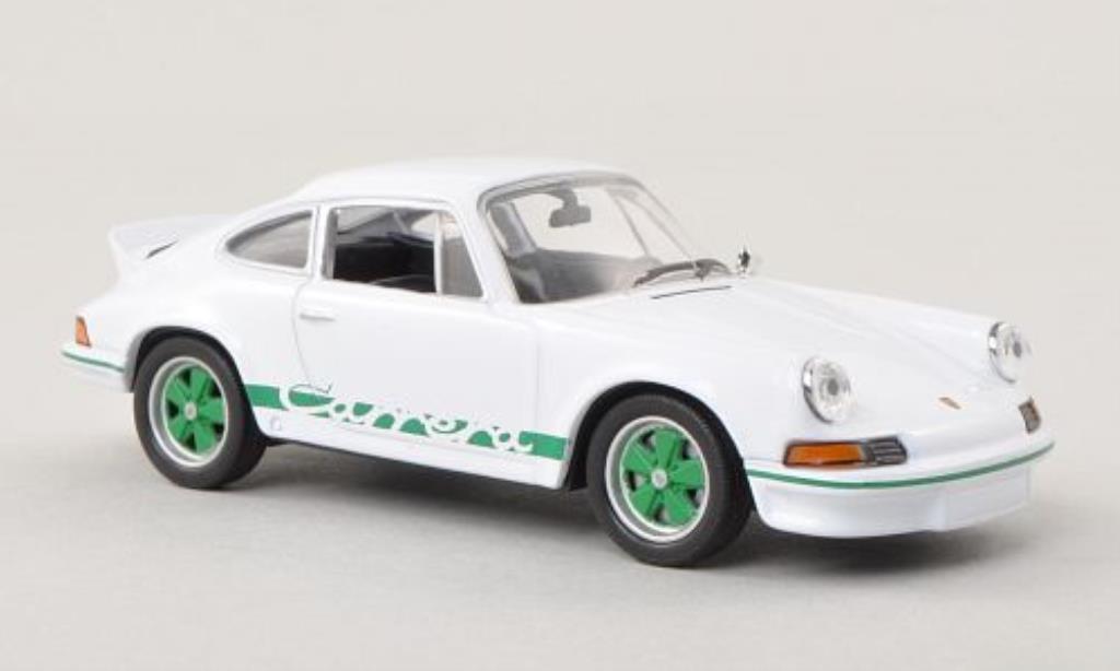 Porsche 911 1/43 Welly Carrera 2.7 white/grun 1973 diecast model cars