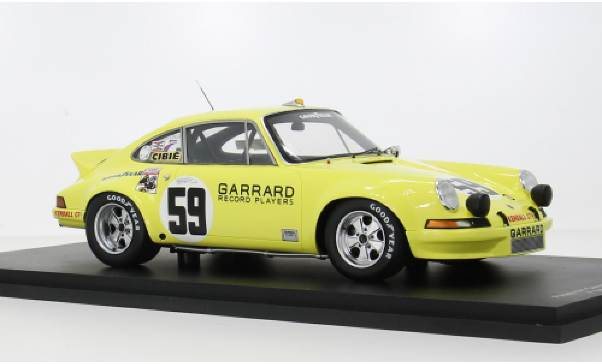 Porsche 911 1/18 Spark Carrera RSR 12h Sebring 1973 #59 1:18 diecast model cars