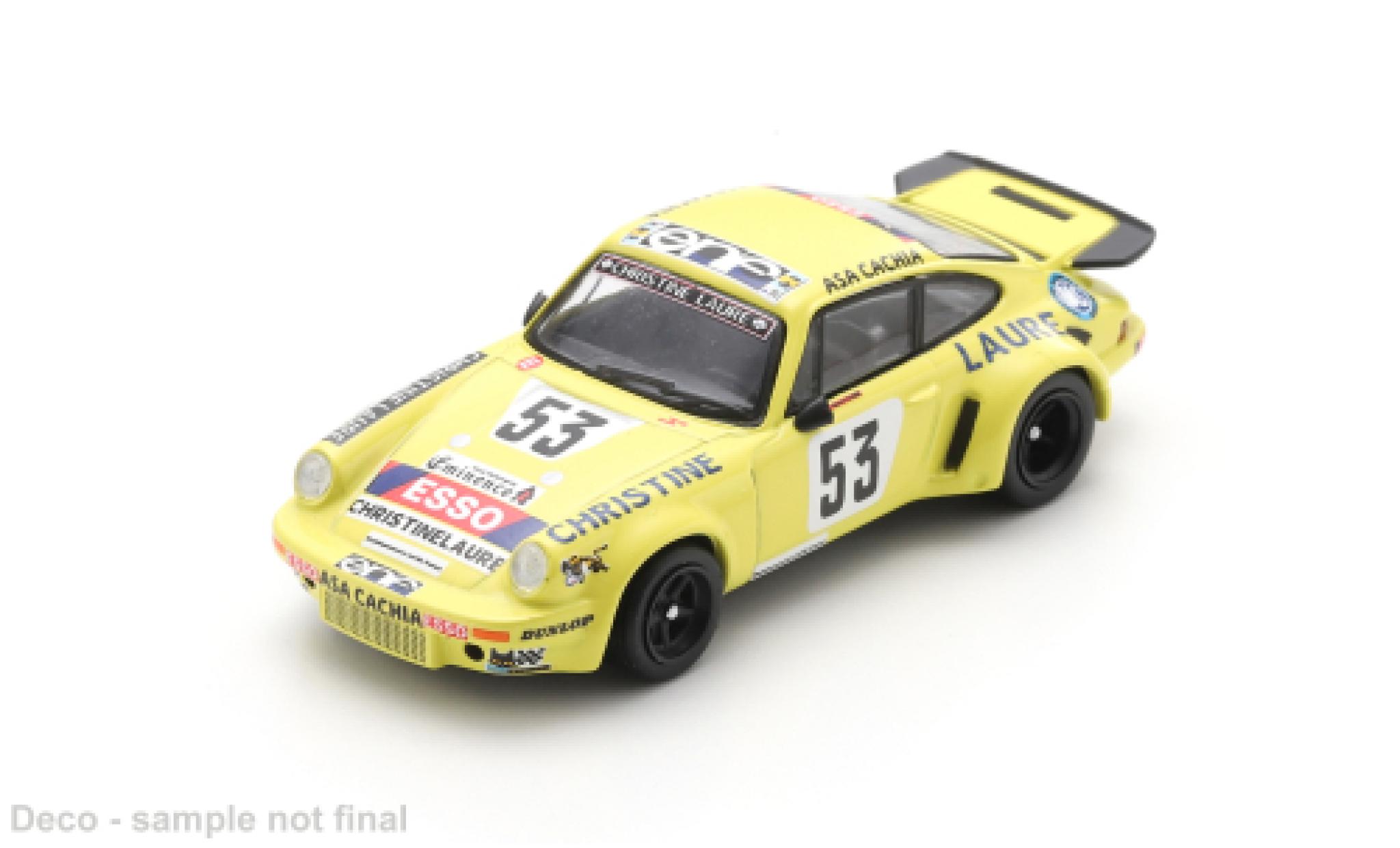 Porsche 930 RSR 1/64 Spark 911 Carrera 24h Le Mans 1976 #53 T.Sabine/P.Dagoreau 1:64 diecast model cars