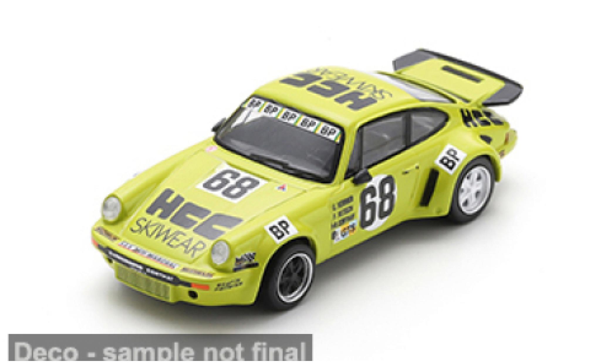 Porsche 930 RSR 1/64 Spark 911 Carrera 3.0 24h Le Mans 1975 #68 F.Vetsch/G.Verrier 1:64 diecast model cars