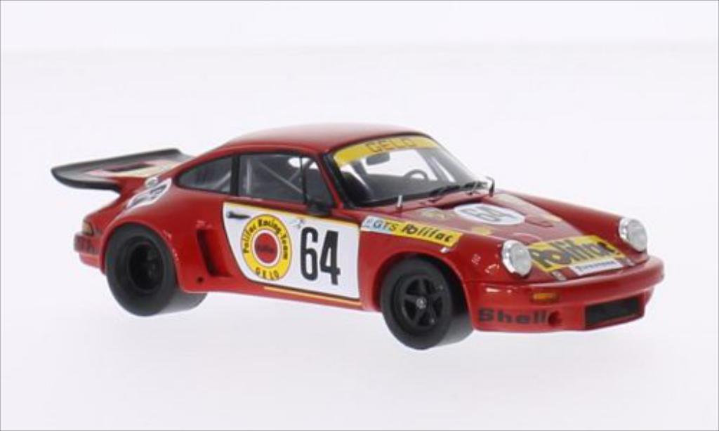 Porsche 930 1/43 Spark Carrera R No.64 Polifac Racing Team Polifac 24h Le Mans 1974 /J.Barth diecast model cars
