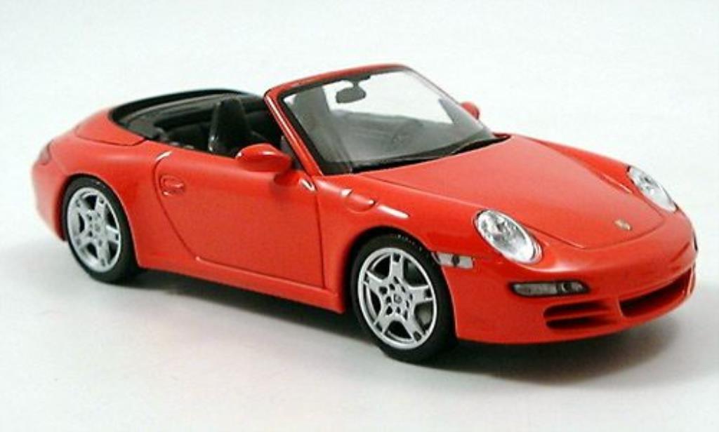 Porsche 997 S 1/43 Minichamps Carrera S Convertible red 2004 diecast model cars