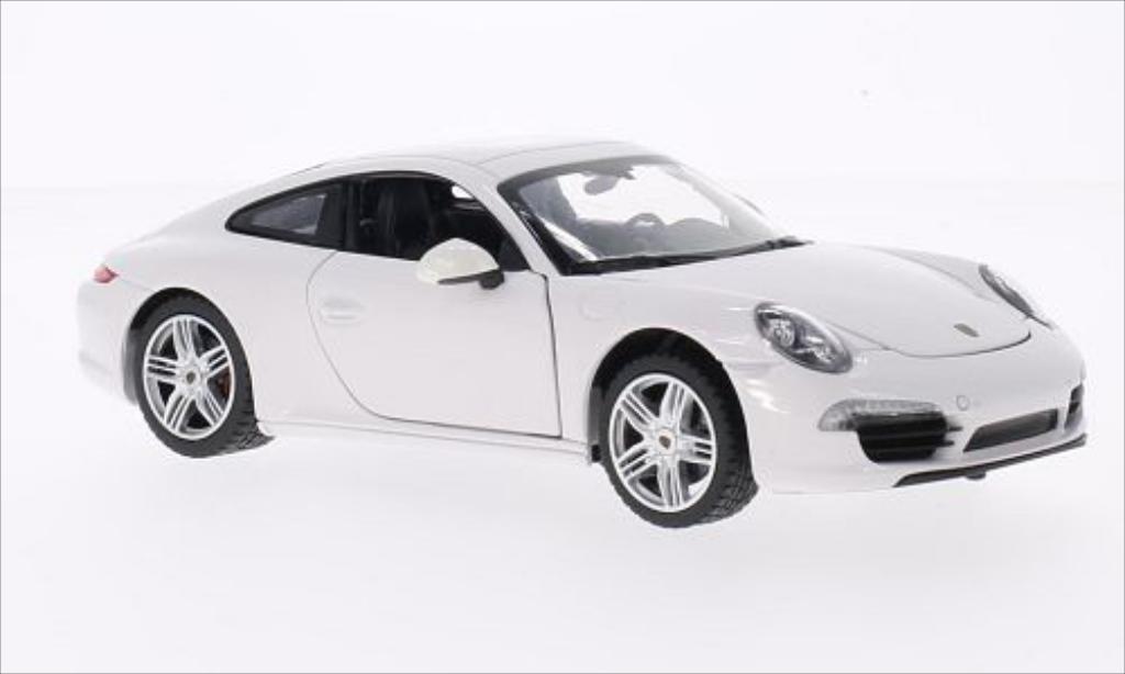 Porsche 911 1/24 Rastar Carrera S white diecast model cars