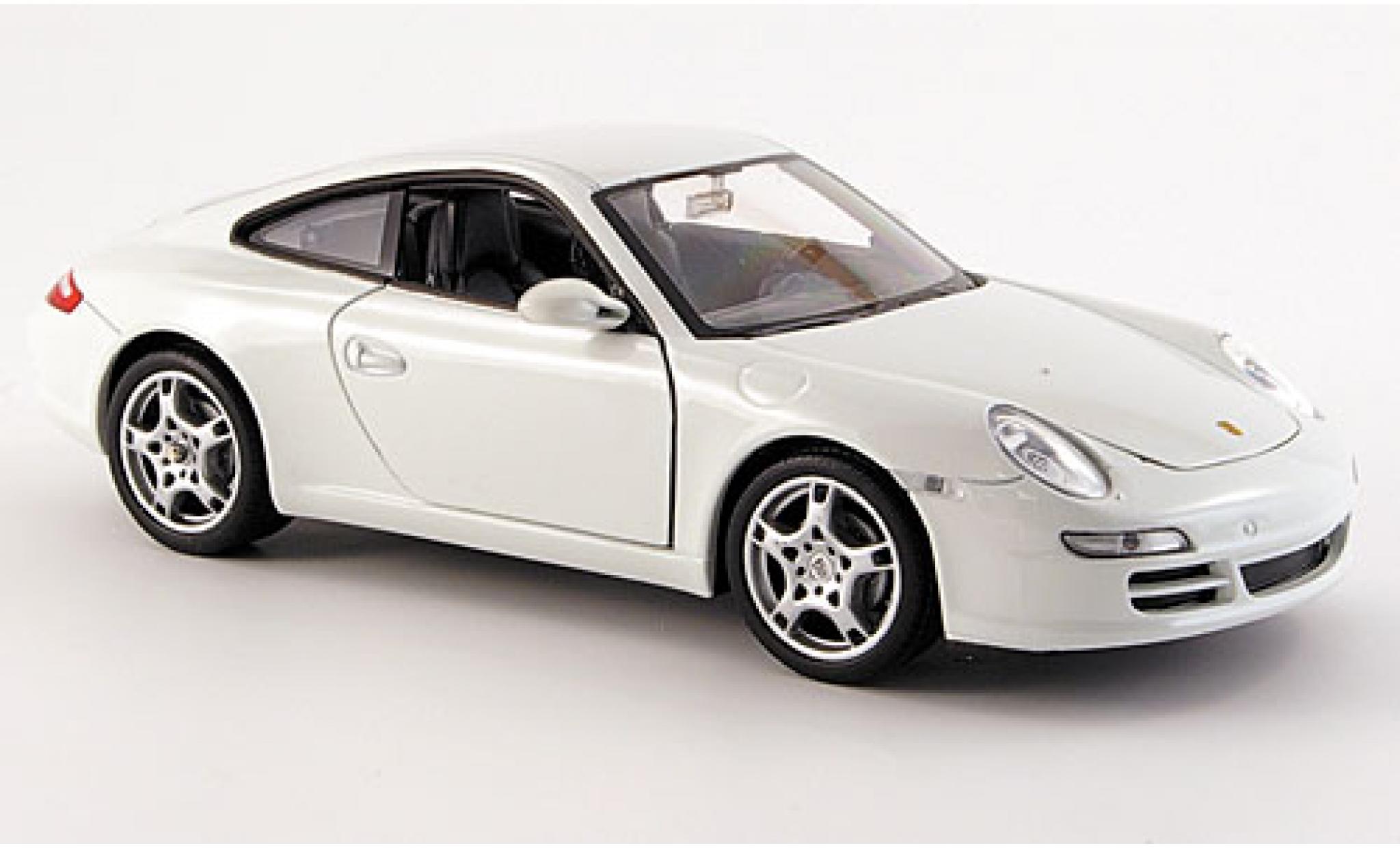 Porsche 911 1/24 Welly Carrera S white 1:24 diecast model cars
