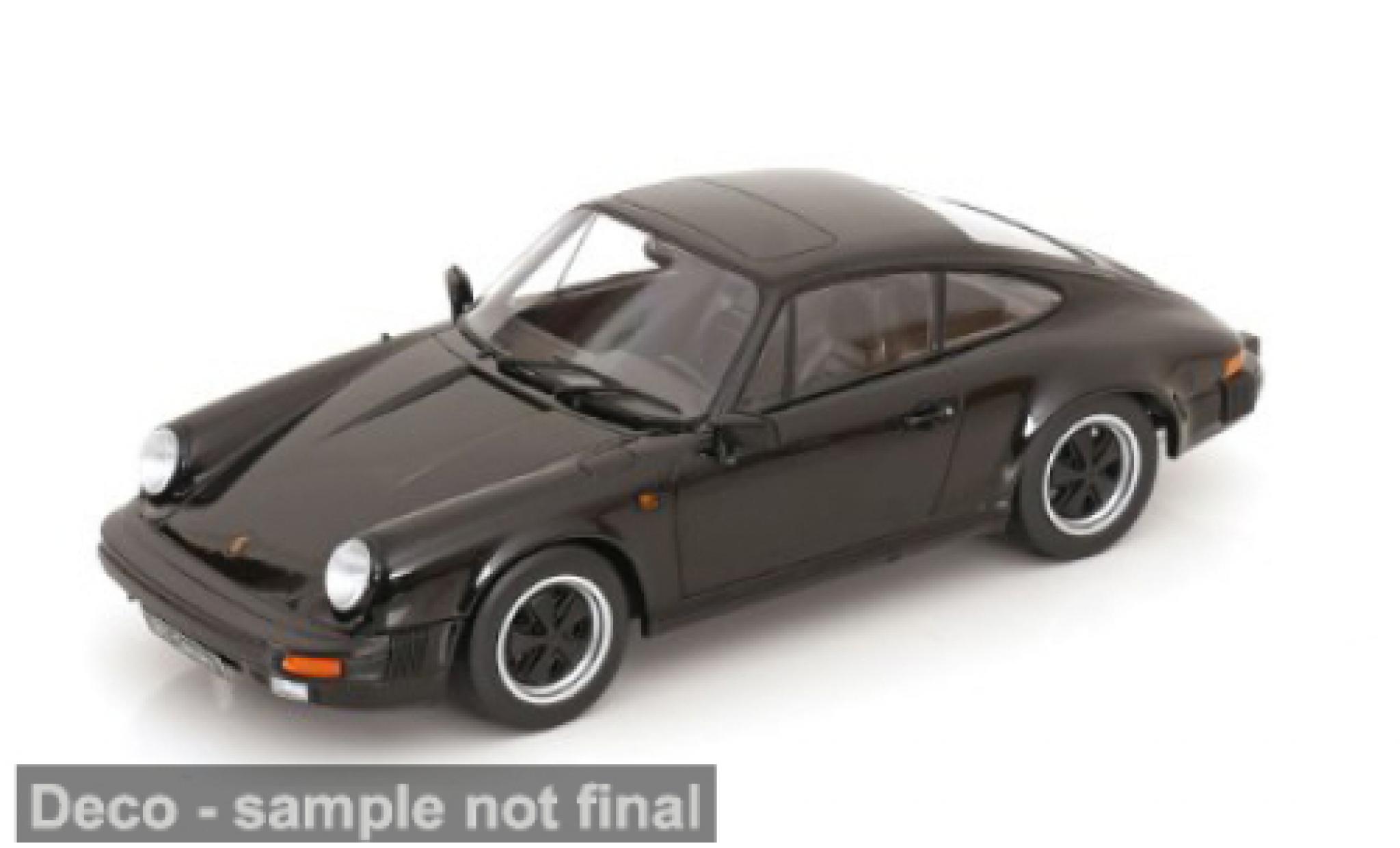Porsche 930 1/18 KK Scale 911 Carrera black 1983 1:18 diecast model cars