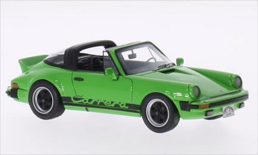 Porsche 930 Targa 1/43 Neo Carrera Targa grun/Dekor 1985 diecast model cars