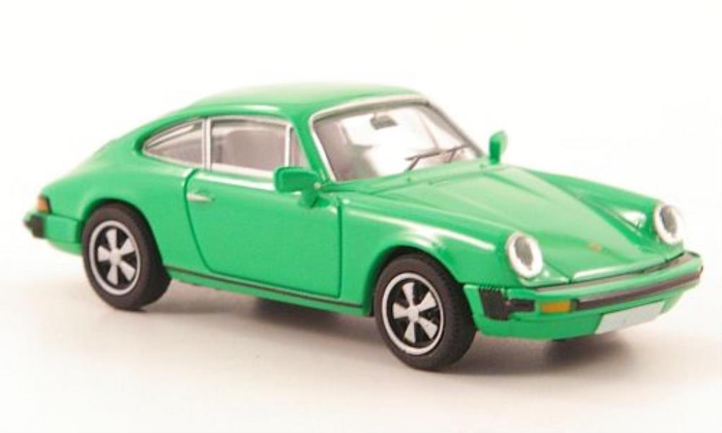 Porsche 911 1/87 Brekina Coupe (G-Reihe) grun diecast model cars