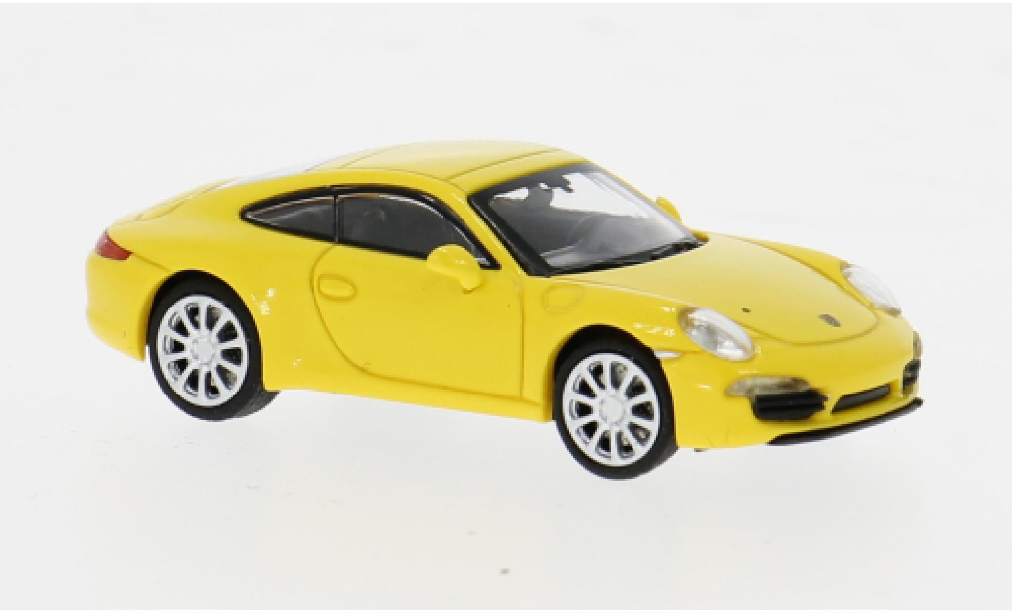 Porsche 911 1/87 Minichamps yellow 1:87 diecast model cars