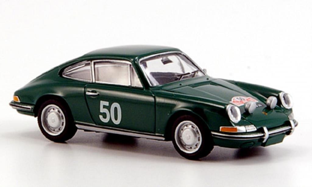 Porsche 911 1/87 Brekina grun Rally Monte Carlo 1966 diecast model cars