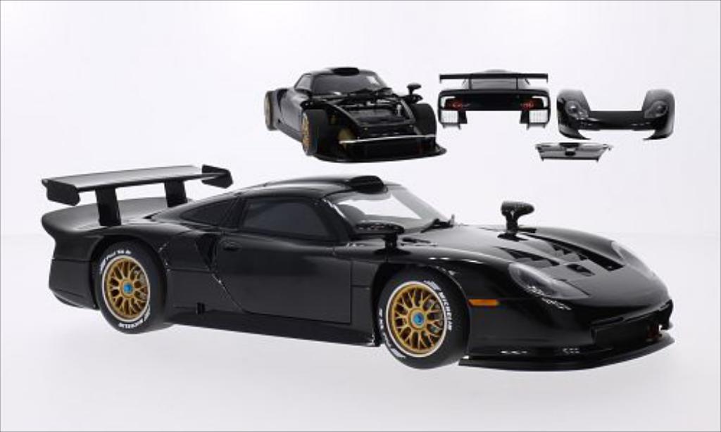 Porsche 993 1/18 Autoart GT 1 black 1997 diecast model cars