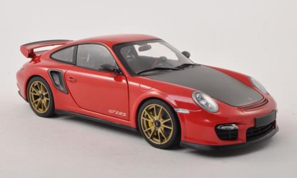 Porsche 997 GT2 1/18 Minichamps GT2 red/carbon mit goldenen Felgen 2011 diecast model cars