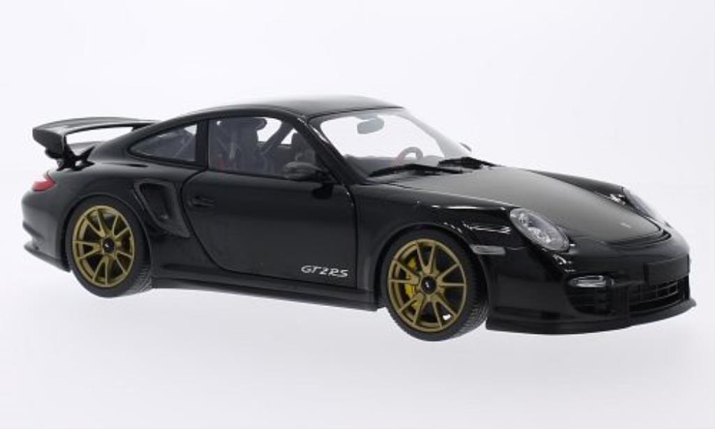 Porsche 997 GT2 1/18 Minichamps GT2 black mit goldenen Felgen 2011 diecast model cars