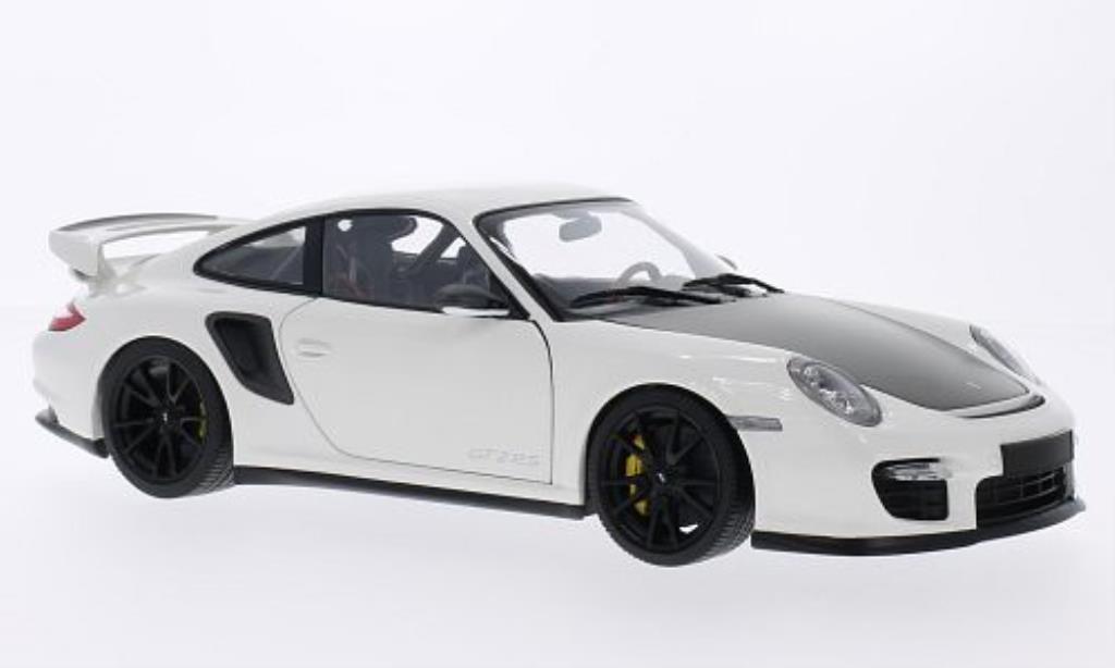 Porsche 997 GT2 1/18 Minichamps GT2 white mit blacken Felgen 2011 diecast model cars