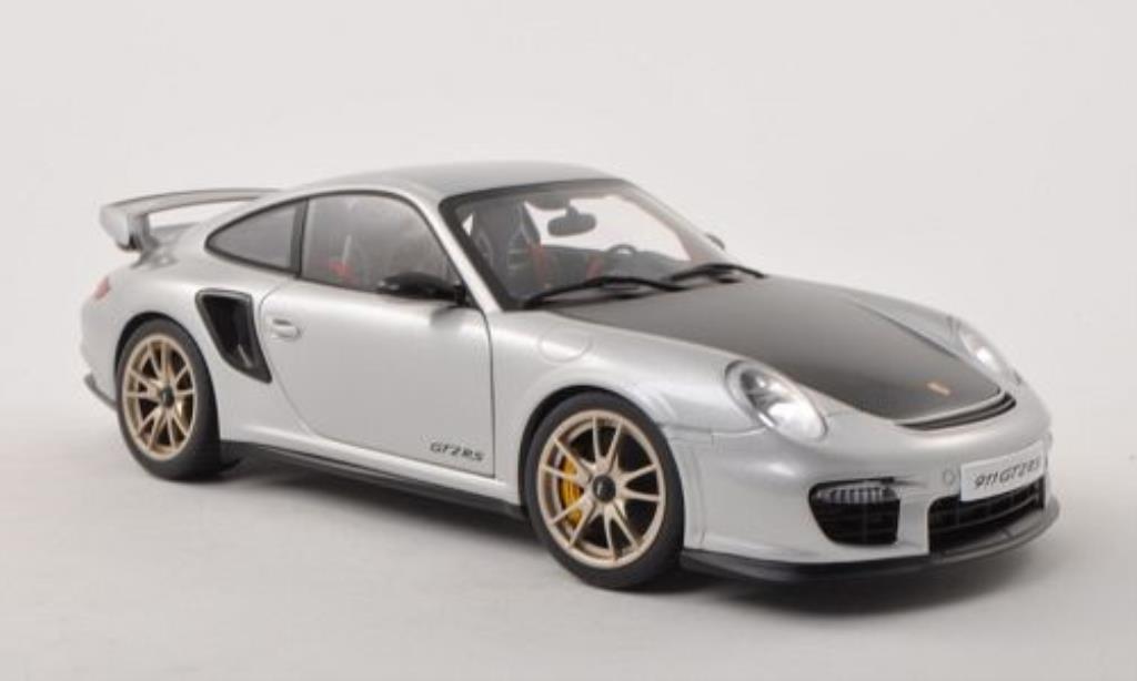Porsche 997 GT2 1/18 Autoart GT2 grey/carbon 2010 diecast model cars