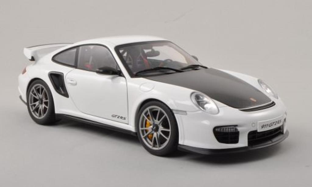 Porsche 997 GT2 1/18 Autoart GT2 white/carbon 2010 diecast model cars