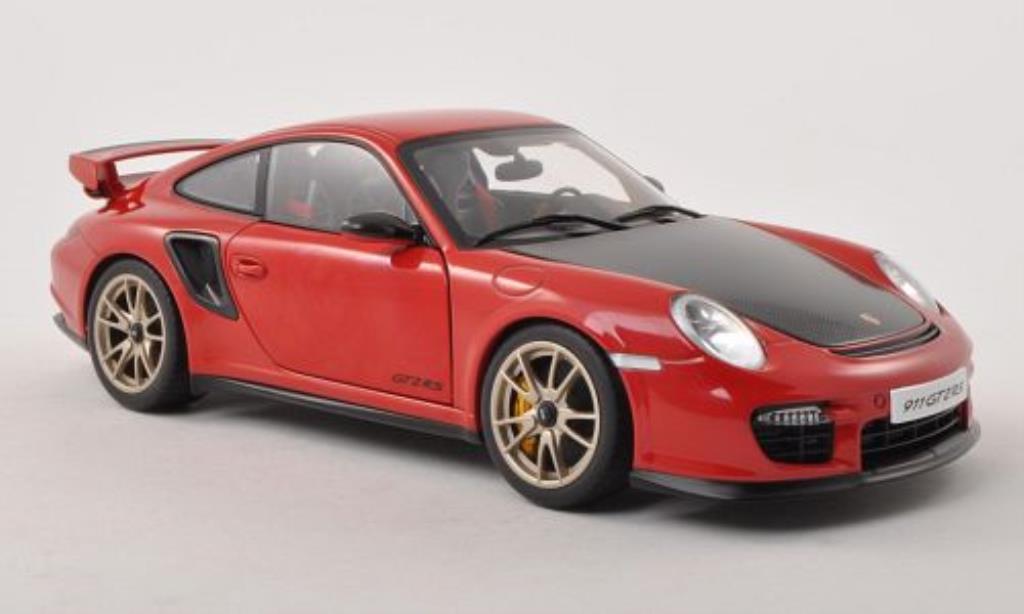 Porsche 911 1/18 Autoart GT2 red/carbon diecast model cars