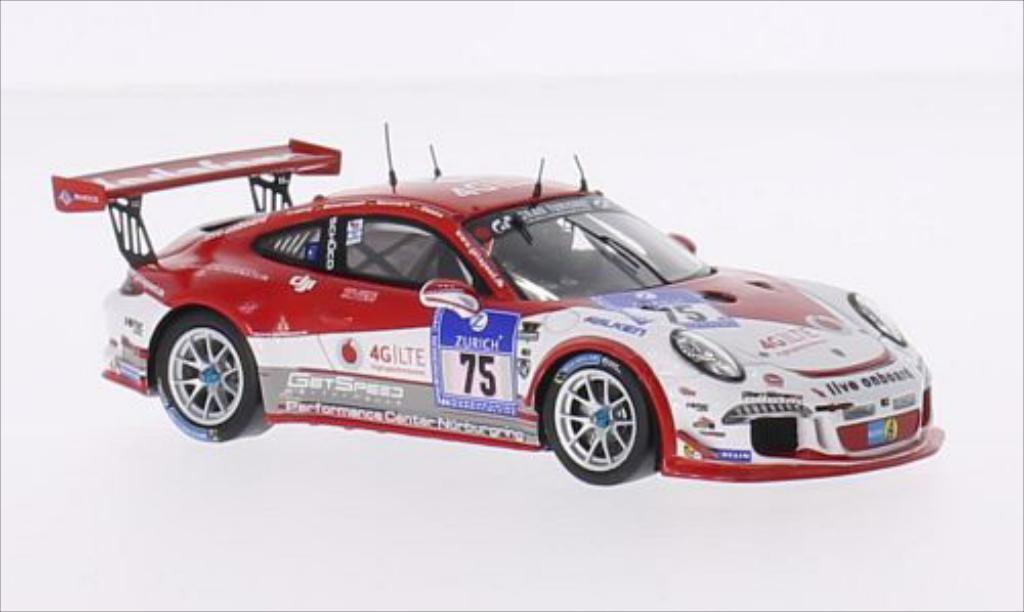 Porsche 991 GT3 Cup 1/43 Spark GT3 Cup No.75 Getspeed Performance Vodafone 24h Nurburgring 2015 /D.Trebing diecast model cars