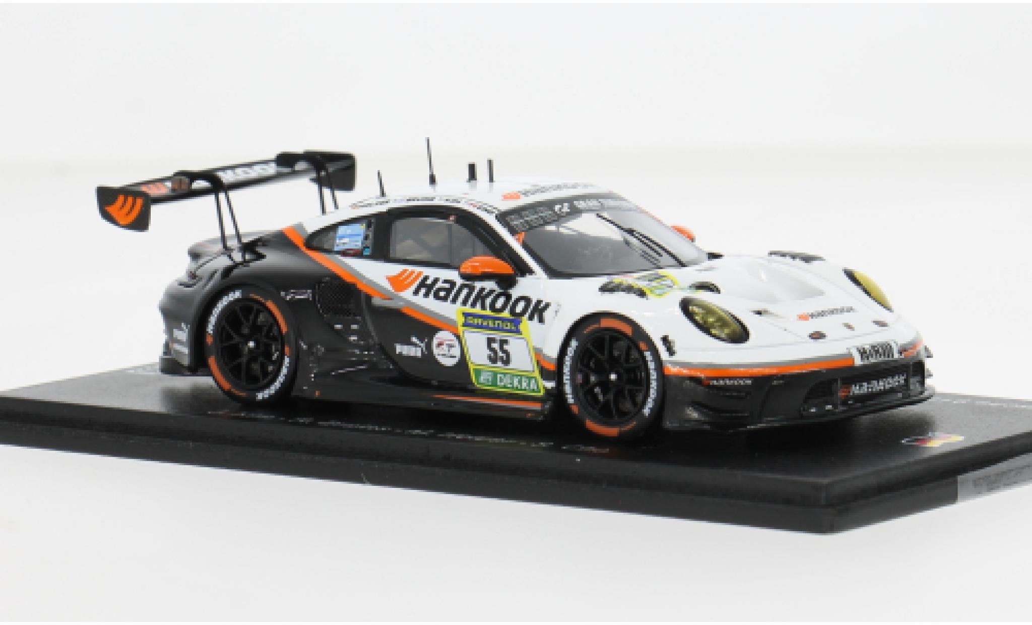 Porsche 992 GT3 R 1/43 Spark 911  24h N&uuml;rburgring 2025 Hankook Competition #55 J.Kim/R.Bruins 1:43 diecast model cars
