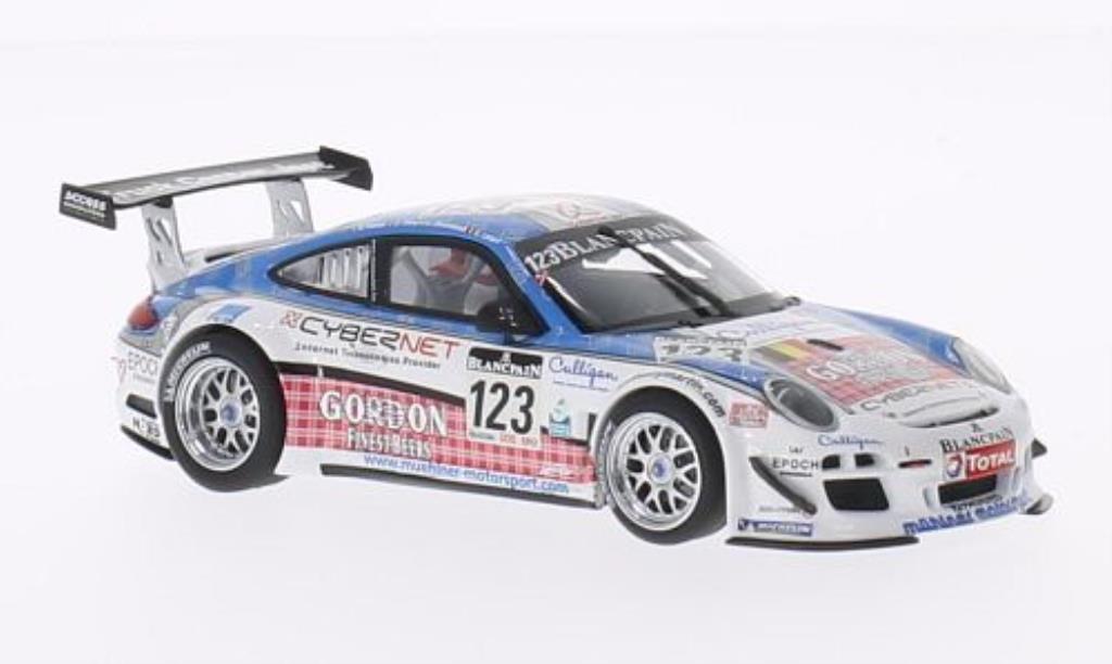 Porsche 997 GT3 1/43 Minichamps GT3 R No.123 Muehlner Motorsport 24h Spa 2011 /Lefort diecast model cars