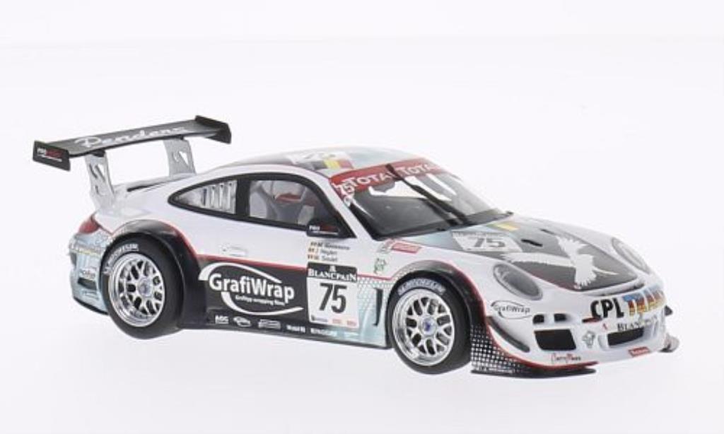 Porsche 997 GT3 1/43 Minichamps GT3 R No.75 Prospeed Competition 24h Spa 2011 /Soulet diecast model cars