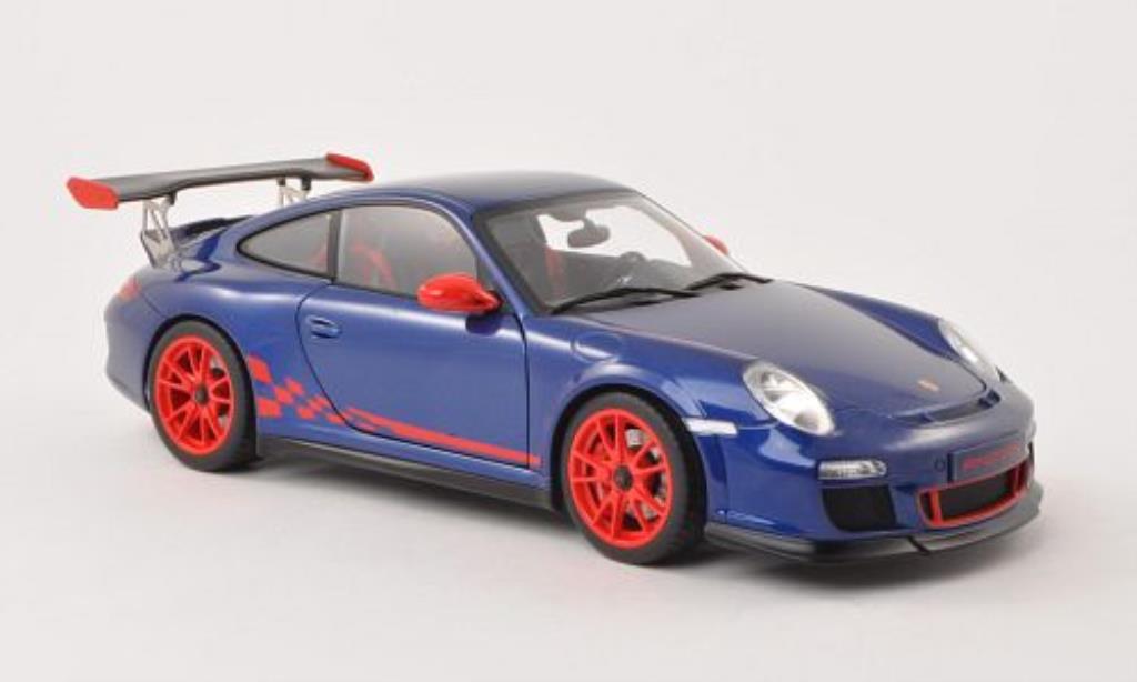Porsche 997 GT3 1/18 Autoart GT3 3.8 blue/red 2010 diecast model cars